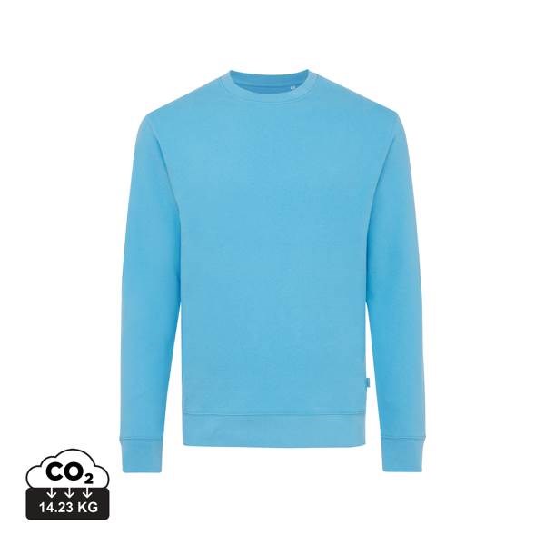 Obrázky: Unisex mikina Zion 340 z rec. bavlny, modrá XS, Obrázek 4