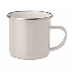Obrázky: Sublimační bílý smaltovaný retro hrnek 350 ml