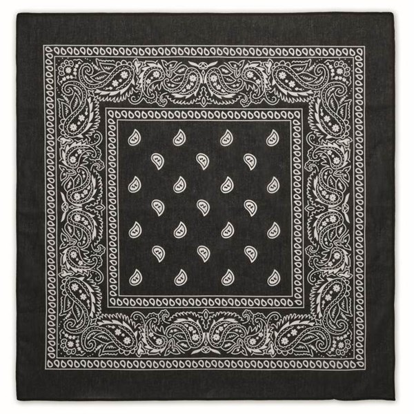 Obrázky: Černý čtvercový multifunkční šátek 90 gr/m², Obrázek 3