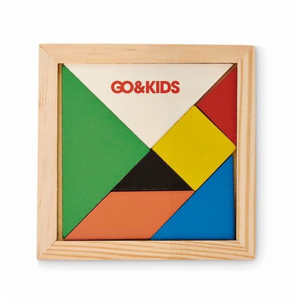 Obrázky: Dřevěná logická hra - puzzle Tangram, Obrázek 3