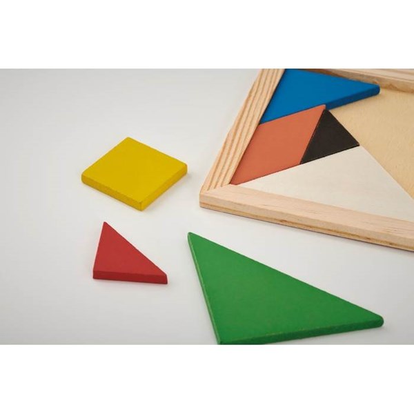 Obrázky: Dřevěná logická hra - puzzle Tangram, Obrázek 8
