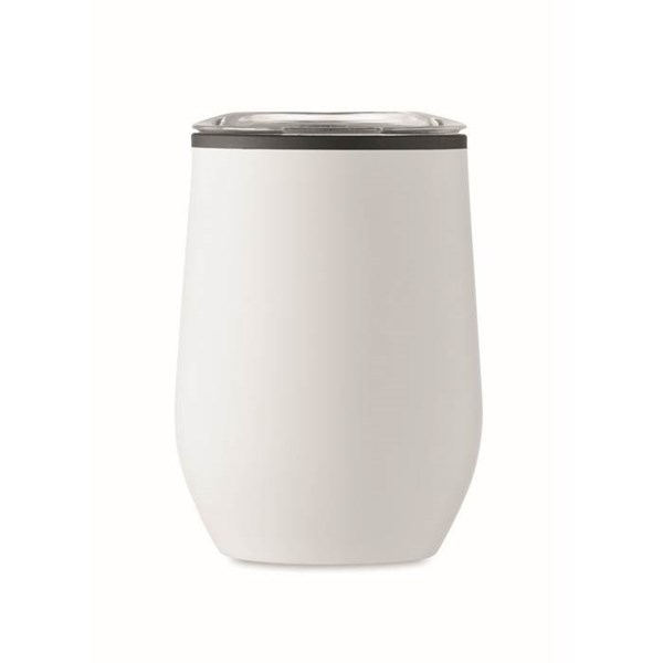 Obrázky: Bílý nerezový dvouplášťový hrnek 350ml, Obrázek 5