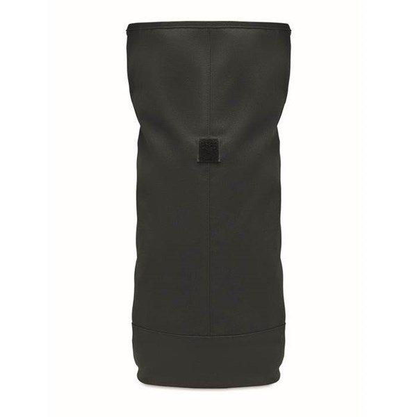 Obrázky: Černý rolltop batoh z praného plátna, Obrázek 5