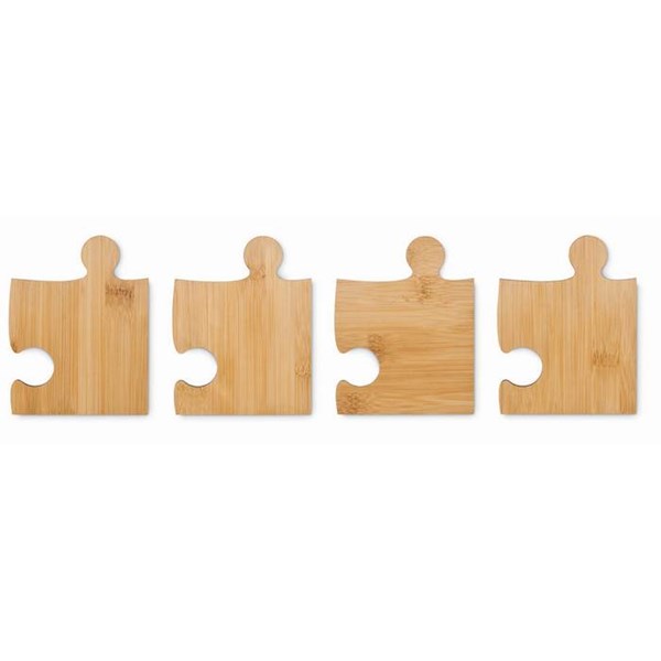 Obrázky: Sada 4 bambusových puzzle podtácků, Obrázek 8