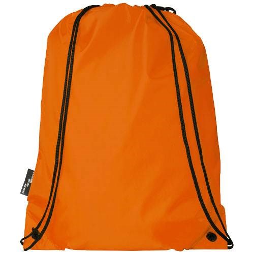 Obrázky: Stahovací batoh z recyklovaných PET oranžová, Obrázek 2