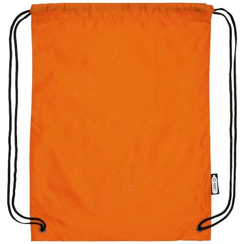 Obrázky: Stahovací batoh z recyklovaných PET oranžová, Obrázek 5