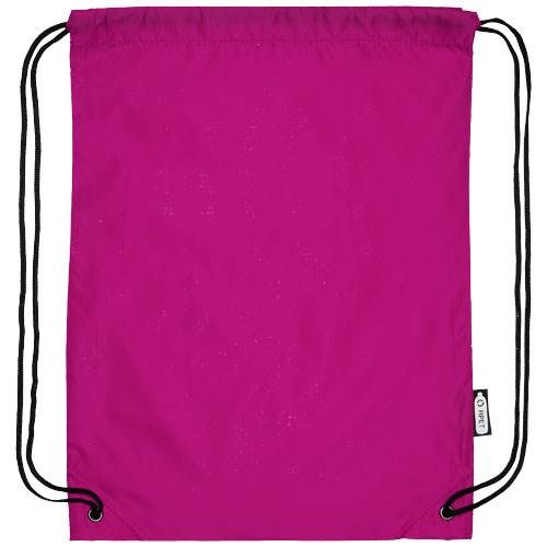 Obrázky: Stahovací batoh z recyklovaných PET růžová, Obrázek 5