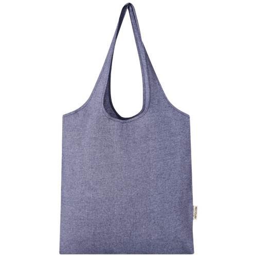Obrázky: Nákupní taška z rec. bavlny 150 g, modrá, Obrázek 6