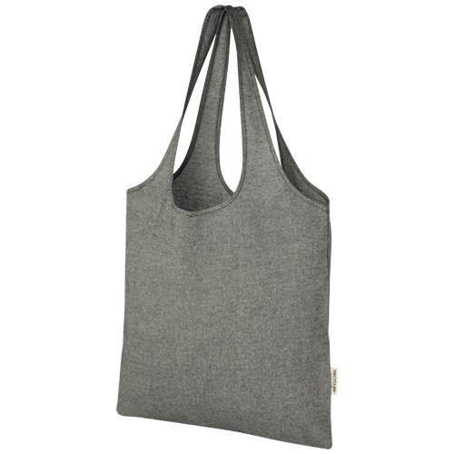 Obrázky: Nákupní taška z rec. bavlny 150 g, černá, Obrázek 1