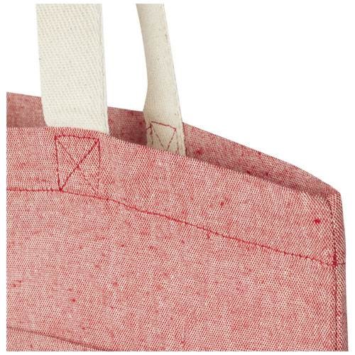 Obrázky: Nákup. taška-kapsa 150g, rec. bavlna, červená, Obrázek 3