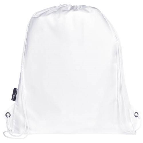 Obrázky: Recyklovaný bílý skládací batoh s přední kapsou, Obrázek 2