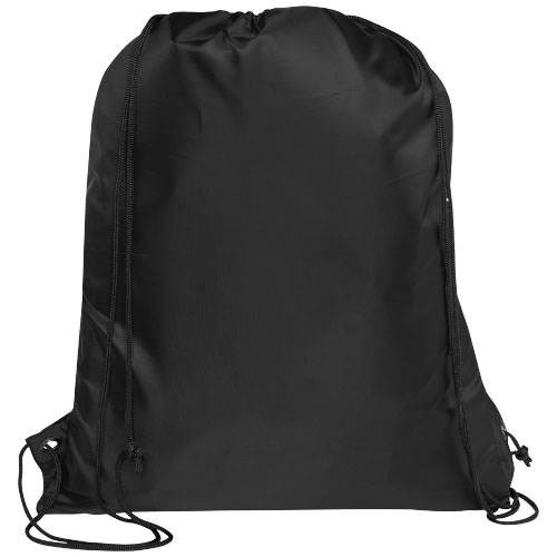 Obrázky: Recyklovaný černý skládací batoh s přední kapsou, Obrázek 2