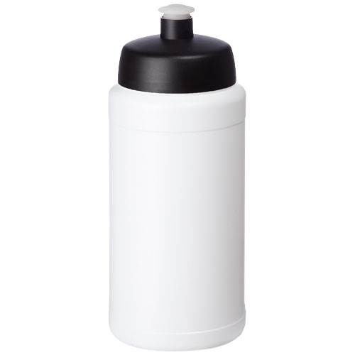 Obrázky: Sportovní láhev 500 ml, bílá, černé víčko