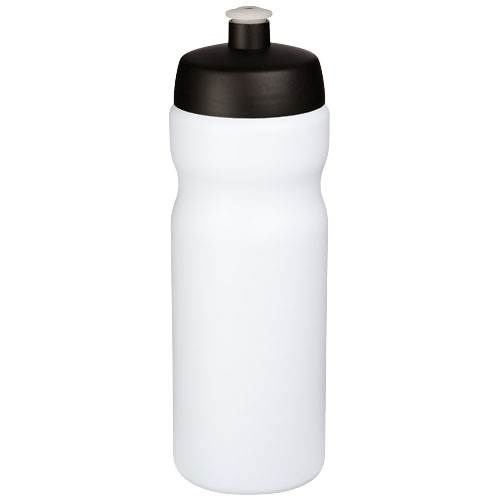 Obrázky: Sportovní láhev 650 ml, bílá, černé víčko