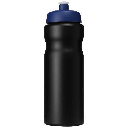 Obrázky: Sportovní láhev 650 ml, černá, modré víčko, Obrázek 2