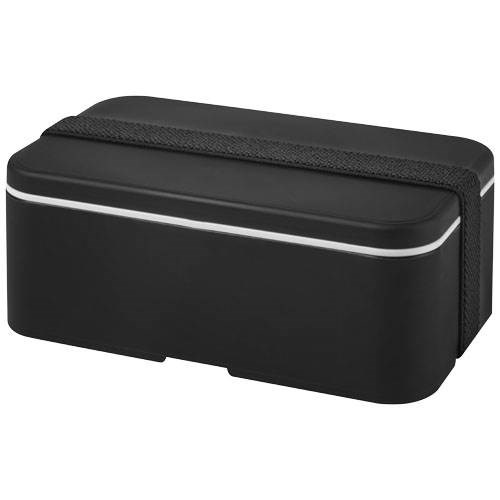 Obrázky: Jednopatrová obědová krabička 700 ml, černá, Obrázek 1