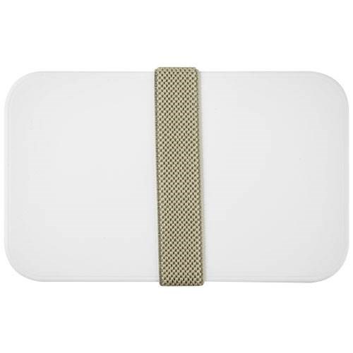 Obrázky: Dvoupatrová obědová krabička 2x700 ml, bílá, Obrázek 5