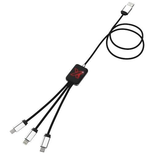 Obrázky: Dlouhý dobíjecí kabel s červeným svítícím logem, Obrázek 1