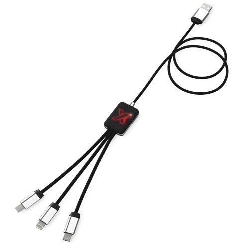 Obrázky: Dlouhý dobíjecí kabel s červeným svítícím logem, Obrázek 2