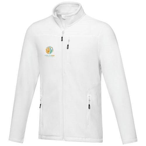 Obrázky: Pánská fleecová bunda ELEVATE Amber, bílá, XL, Obrázek 5