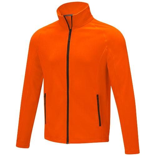 Obrázky: Zelus pánská fleecová bunda ELEVATE oranžová XS, Obrázek 1