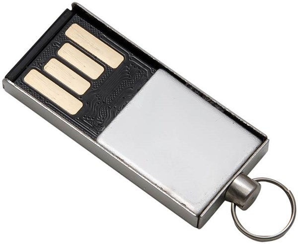 Obrázky: Malý kovový USB flash disk s kroužkem 32GB, Obrázek 2