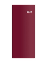 Obrázky: KAPSÁŘ měsíční plánovací diář 2024 vínově červený