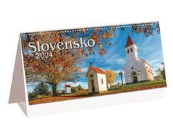 Obrázky: SLOVENSKO II., stolový riadkový kalendár, 297x138