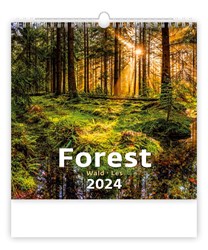 Obrázky: FOREST, nástěnný kalendář 300x300 mm, spirála