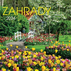 Obrázky: ZAHRADY, nástěnný kalendář 330x330 mm