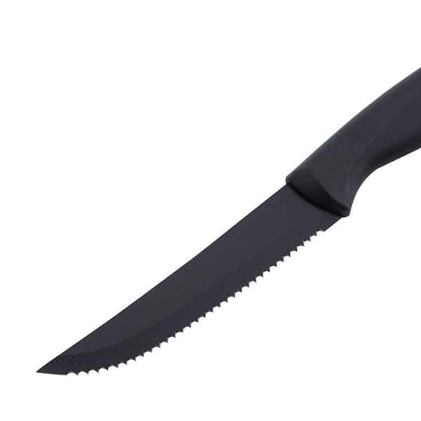 Obrázky: Černý steakový nůž s černou čepelí, Obrázek 2