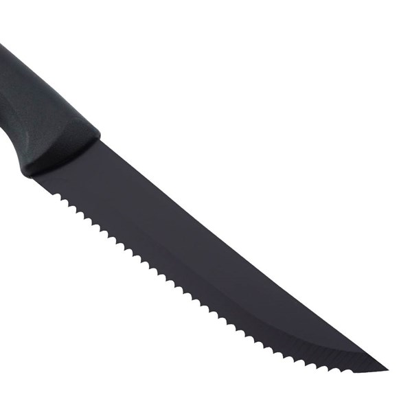 Obrázky: Černý steakový nůž s černou čepelí, Obrázek 4