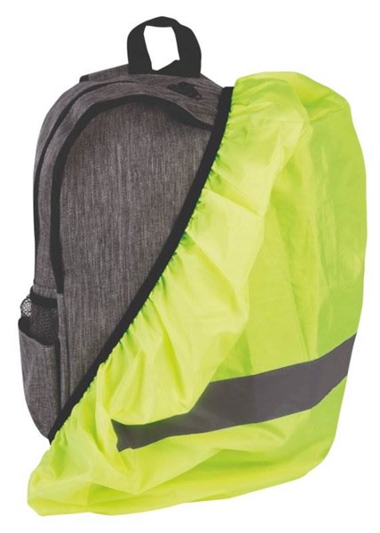 Obrázky: Žlutý voděodolný potah na batoh s reflexním pruhem, Obrázek 2