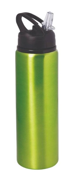 Obrázky: Zelená hliníková láhev na pití 800 ml s pítkem