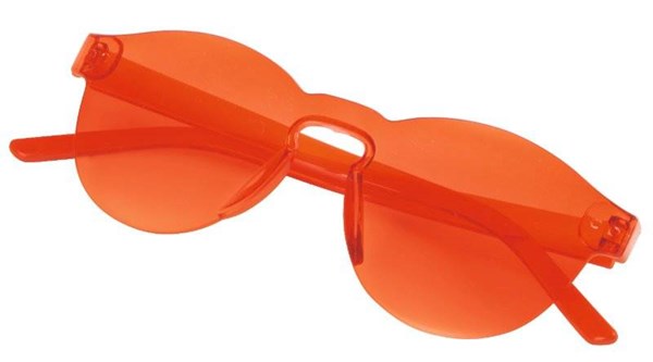 Obrázky: Trendy sluneční brýle bez obrouček, oranžové