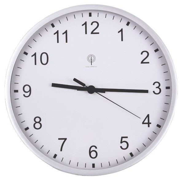 Obrázky: Stříbrné rádiem řízené nástěnné hodiny, Obrázek 1