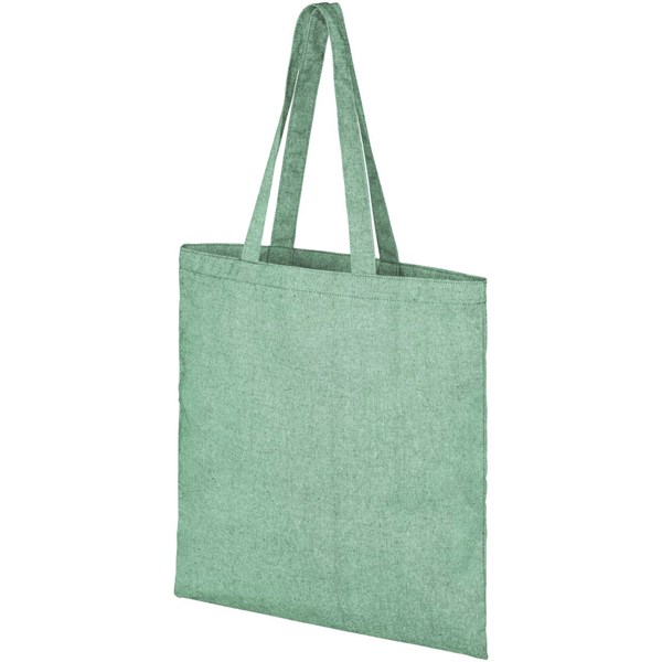 Obrázky: Zelená taška z recyklované bavlny 150 g/m²