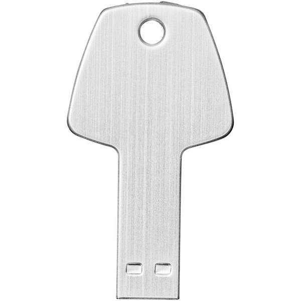 Obrázky: Stříbrný hliníkový USB flash disk 1GB, tvar klíče