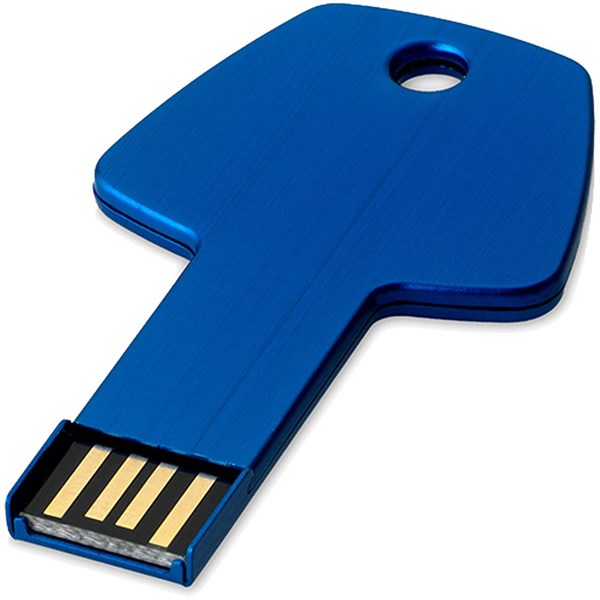 Obrázky: Nám. modrý hliník. USB flash disk 4GB, tvar klíče, Obrázek 1
