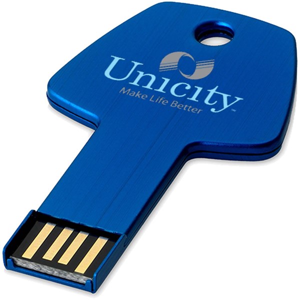 Obrázky: Nám. modrý hliník. USB flash disk 1GB, tvar klíče, Obrázek 4