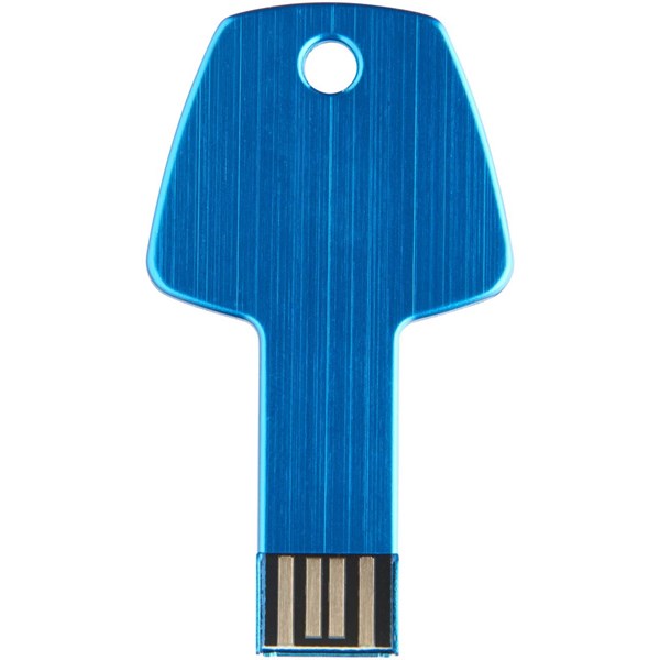 Obrázky: Sv. modrý hliník. USB flash disk 2GB, tvar klíče, Obrázek 2