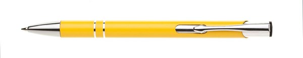Obrázky: Hliníkové kuličkové pero LARA žluté