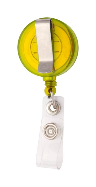 Obrázky: Transparentně žlutý roller klip s navijákem, Obrázek 2