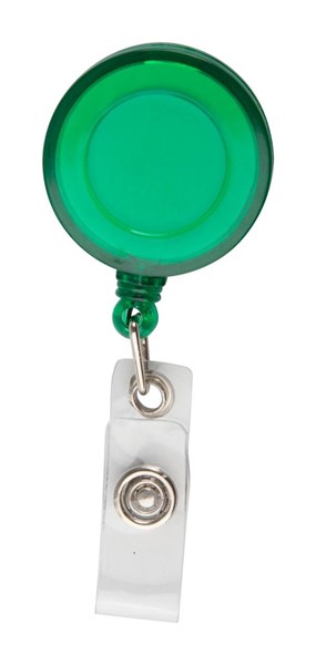 Obrázky: Transparentně zelený roller klip s navijákem, Obrázek 1