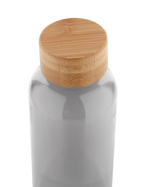 Obrázky: Černá láhev na vodu 500ml s bambus. víčkem, Obrázek 4
