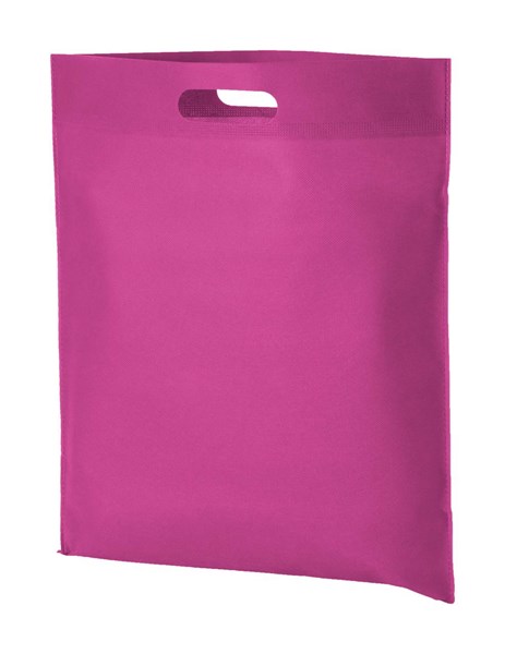 Obrázky: Větší taška s průhmatem z netkané textilie, růžová, Obrázek 1