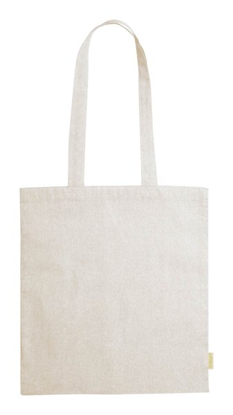 Obrázky: Nákupní taška z recykl. bavlny 120g, přírodní, Obrázek 1