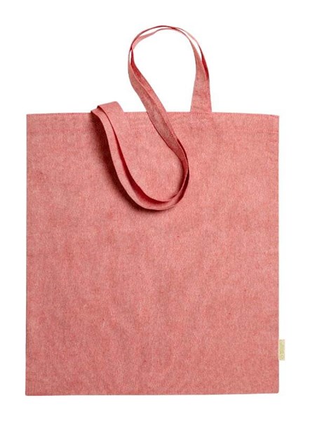 Obrázky: Nákupní taška z recykl. bavlny 120g, červená, Obrázek 2