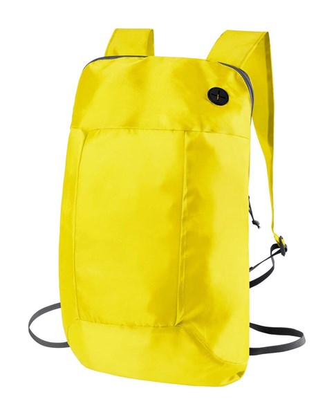 Obrázky: Lehký skládací batoh s průvlakem na sluchátka,žlutý, Obrázek 1