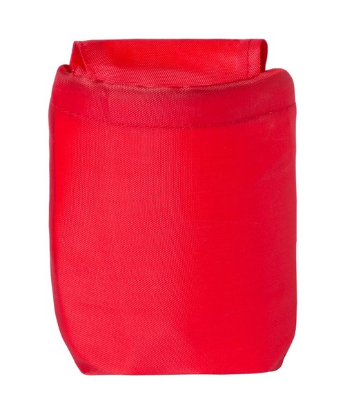 Obrázky: Lehký skládací batoh s průvl. na sluchátka, červený, Obrázek 2